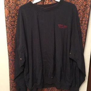 Black Oversized Rain Resistant pullover jacket aTm
